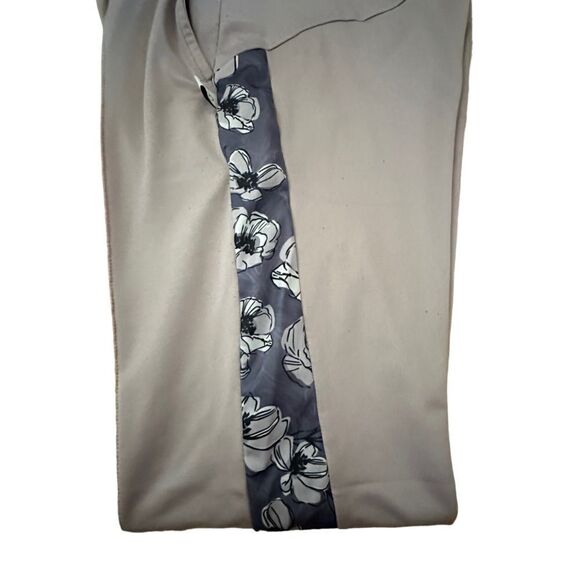 Kay Unger ~ lavender joggers ~ floral print insert on side panel ~ size Small - Picture 5 of 15